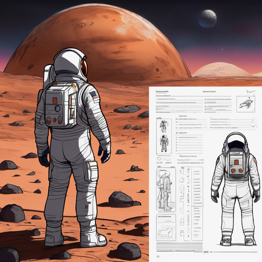 Astronaut on mars